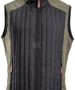 Chaleco polar / híbrido de hombre, color verde oliva, S 24 Chaleco polar / híbrido de hombre, color verde oliva, 2XL