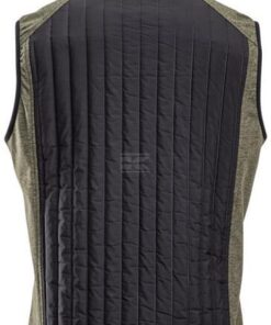Chaleco polar / híbrido de hombre, color verde oliva, 4XL