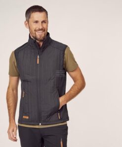 Chaleco polar / híbrido de hombre, color carbón, 5XL