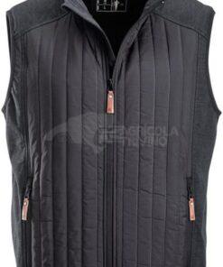 Chaleco polar / híbrido de hombre, color carbón, 4XL