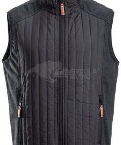 Chaleco polar / híbrido de hombre, color carbón, M