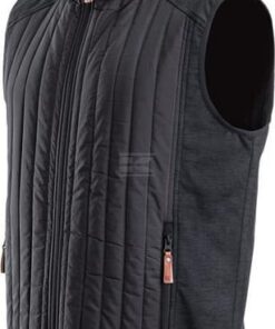 Chaleco polar / híbrido de hombre, color carbón, S