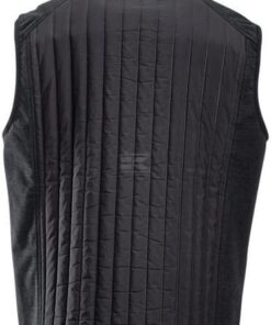 Chaleco polar / híbrido de hombre, color carbón, S