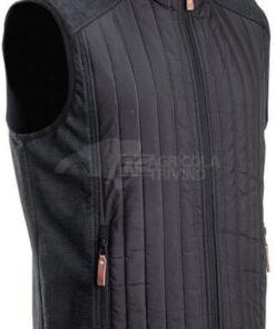 Chaleco polar / híbrido de hombre, color carbón, 4XL