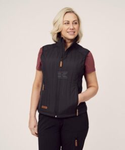 Chaleco polar / híbrido de mujer, color carbón, XL