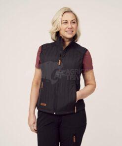 Chaleco polar / híbrido de mujer, color carbón, 2XL
