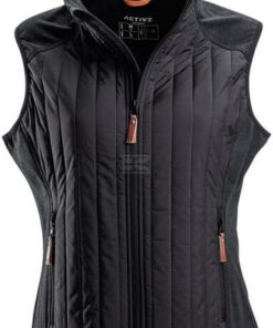 Chaleco polar / híbrido de mujer, color carbón, XL