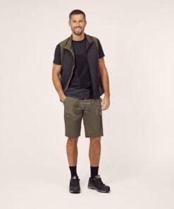 Shorts, hombre, 2XL, extensibles activos, oliva