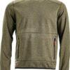 Forro polar, cuello cerrado, color verde oliva, XL