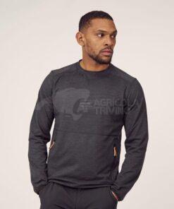 Forro polar, cuello cerrado, color antracita, S