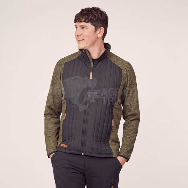Chaqueta polar / híbrido de hombre, color verde oliva, 2XL 3 Chaqueta polar / híbrido de hombre, color verde oliva, 2XL
