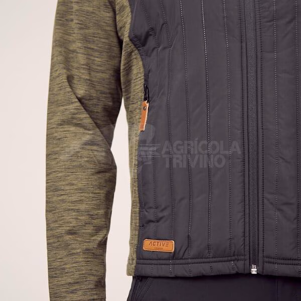 Chaqueta polar / híbrido de hombre, color verde oliva, 2XS 4 Chaqueta polar / híbrido de hombre, color verde oliva, 2XS