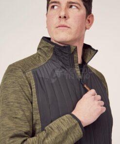Chaqueta polar / híbrido de hombre, color verde oliva, 2XL 30 Chaqueta polar / híbrido de hombre, color verde oliva, 2XL