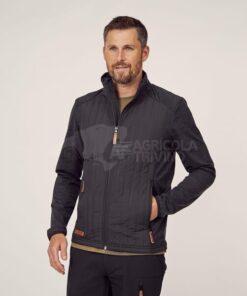 Chaqueta polar / híbrido de hombre, color carbón, M 25 Chaqueta polar / híbrido de hombre, color carbón, 2XS