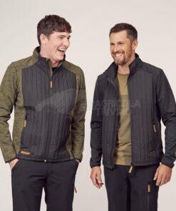 Chaqueta polar / híbrido de hombre, color carbón, S 19 Chaqueta polar / híbrido de hombre, color carbón, S