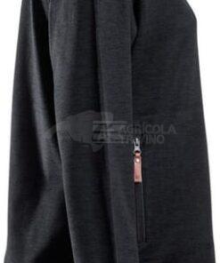 Camiseta polar de mujer, cuello cerrado, color carbón, M 12 Camiseta polar de mujer, cuello cerrado, color carbón, M