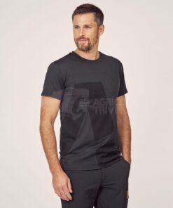Camiseta de hombre, color negro, XL