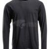 Camiseta de hombre de manga larga, color negro, XL