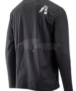 Camiseta de hombre de manga larga, color negro, L