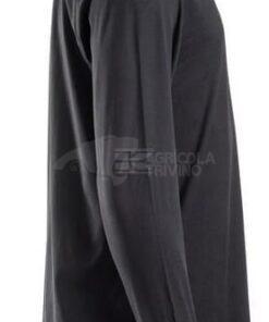 Camiseta de hombre de manga larga, color negro, L