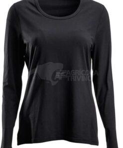 Camiseta de mujer de manga larga, color rojo, 2XL