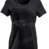 Camiseta de mujer, color negro, XL