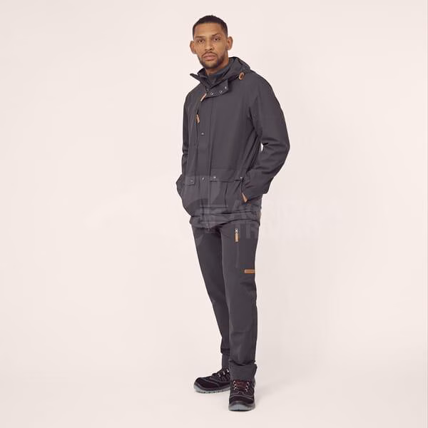 Chaqueta Shell para hombre, color carbón, 2XS 6 Chaqueta Shell para hombre, color carbón, 2XS