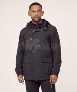Chaqueta Shell para hombre, color carbón, 3XL