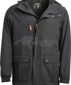 Chaqueta Shell para hombre, color carbón, XS