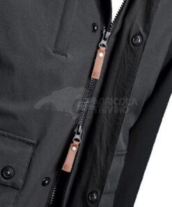 Chaqueta Shell para hombre, color carbón, XS