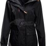 Chaqueta Shell para mujer, color carbón, M