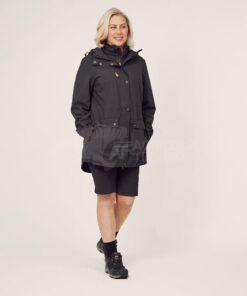 Chaqueta Shell para mujer, color carbón, XS