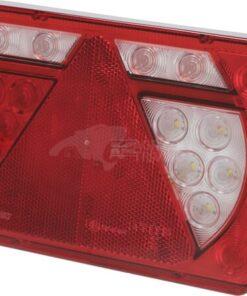 Luz trasera multifunción LED, SMART, 12 V, 236 x 140 x 24,3 mm, bayoneta de 5 polos, Kramp