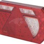 Luz trasera multifunción LED, 12 V, 236 x 140 x 24,3 mm, bayoneta de 6 polos, Kramp
