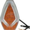 Luz de intermitencia y galibó LED, frontal 12 V, ámbar / blanca, atornillable, Kramp