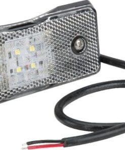 Luz LED delantera, transparente, dcha.