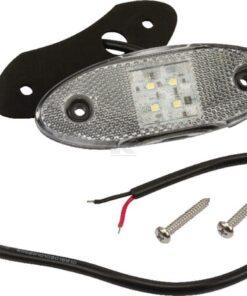 Luz LED del., transp, ovalada
