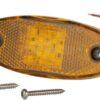 Luz LED lateral, amar., oval.