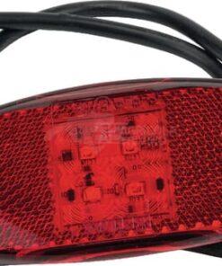 Luz LED trasera, roja, ovalada