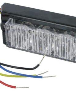 Unidad LED 3 luces transpar.