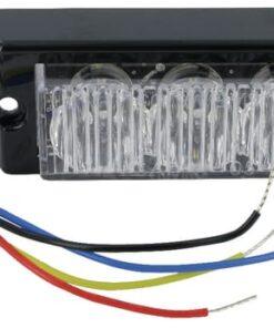 Unidad LED 3 luces transpar.