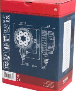 Luz de trabajo LED 29 W, 2500 lm, redonda, 10-30 V, Ø 117mm, proyector, 6 LED, Kramp 12 Luz de trabajo LED 29 W, 2500 lm, redonda, 10-30 V, Ø 117mm, proyector, 6 LED, Kramp