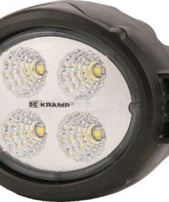 Luz de trabajo LED, 18 W, 1500 lm, redonda, 10-30 V, Ø117 mm, enchufe Deutsch, proyector 4 LED, Kramp 18 Luz de trabajo LED, 18 W, 1500 lm, redonda, 10-30 V, Ø117 mm, enchufe Deutsch, proyector 4 LED, Kramp