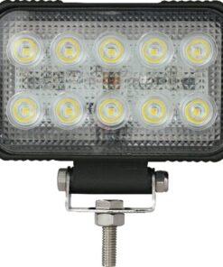 Luz de trabajo LED, 15W, 1900 lm, rectangular, 10-30 V, 150 x 37 x 100 mm, proyector, 10 LED, Kramp