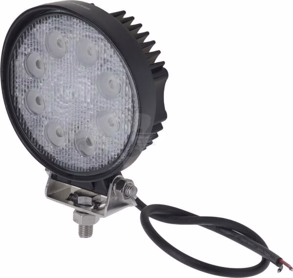 Luz de trabajo LED, 24 W, 1920 lm, redonda, 10-30 V, Ø 110 mm, proyector, 8 LED, Kramp 1 Luz de trabajo LED, 24 W, 1920 lm, redonda, 10-30 V, Ø 110 mm, proyector, 8 LED, Kramp