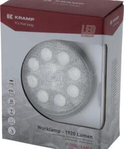Luz de trabajo LED, 24 W, 1920 lm, redonda, 10-30 V, Ø 110 mm, proyector, 8 LED, Kramp 10 Luz de trabajo LED, 24 W, 1920 lm, redonda, 10-30 V, Ø 110 mm, proyector, 8 LED, Kramp