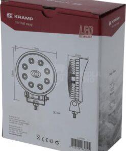 Luz de trabajo LED, 24 W, 1920 lm, redonda, 10-30 V, Ø 110 mm, proyector, 8 LED, Kramp 11 Luz de trabajo LED, 24 W, 1920 lm, redonda, 10-30 V, Ø 110 mm, proyector, 8 LED, Kramp