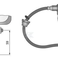 Adaptador de abrazadera para tubo con conector AMP