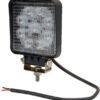 Luz de trabajo LED, 27 W, 1800 lm, cuadrado, 10-30 V, 109 x 27.5 x 109 mm, proyector, Kramp