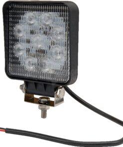 Luz de trabajo LED, 27 W, 1800 lm, cuadrado, 10-30 V, 109 x 27.5 x 109 mm, proyector, Kramp